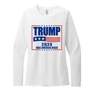 Trump 2024 Take America Back Womens CVC Long Sleeve Shirt