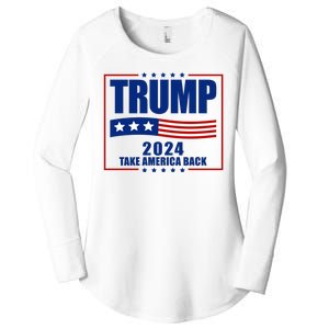 Trump 2024 Take America Back Women's Perfect Tri Tunic Long Sleeve Shirt