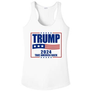 Trump 2024 Take America Back Ladies PosiCharge Competitor Racerback Tank