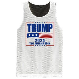 Trump 2024 Take America Back Mesh Reversible Basketball Jersey Tank