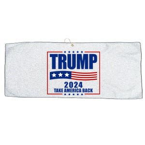 Trump 2024 Take America Back Large Microfiber Waffle Golf Towel