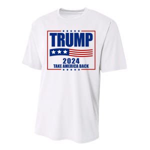 Trump 2024 Take America Back Performance Sprint T-Shirt