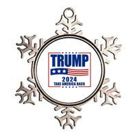 Trump 2024 Take America Back Metallic Star Ornament