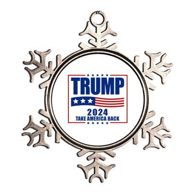 Trump 2024 Take America Back Metallic Star Ornament