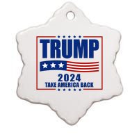 Trump 2024 Take America Back Ceramic Star Ornament