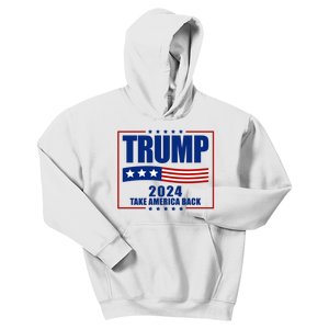 Trump 2024 Take America Back Kids Hoodie