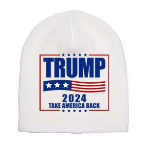 Trump 2024 Take America Back Short Acrylic Beanie