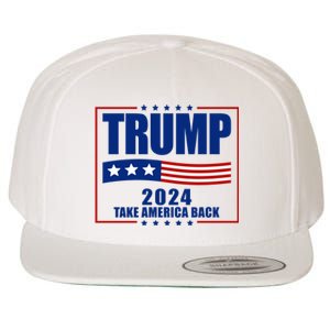 Trump 2024 Take America Back Wool Snapback Cap