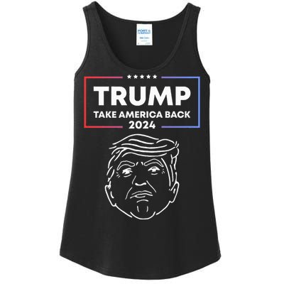 Trump 2024 Take America Back Election The Return Ladies Essential Tank