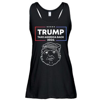 Trump 2024 Take America Back Election The Return Ladies Essential Flowy Tank