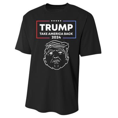 Trump 2024 Take America Back Election The Return Performance Sprint T-Shirt