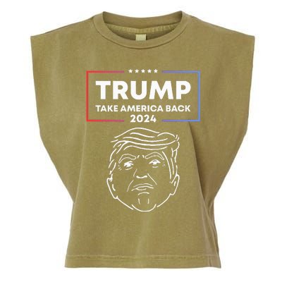 Trump 2024 Take America Back Election The Return Garment-Dyed Women's Muscle Tee