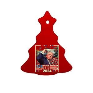 Trump 2024 Take America Back DaddyS Home Ceramic Tree Ornament