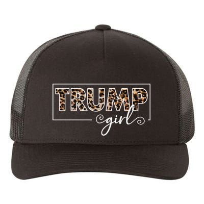 Trump 2020 Trump Leopard Pattern Gift Yupoong Adult 5-Panel Trucker Hat