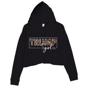 Trump 2020 Trump Leopard Pattern Gift Crop Fleece Hoodie