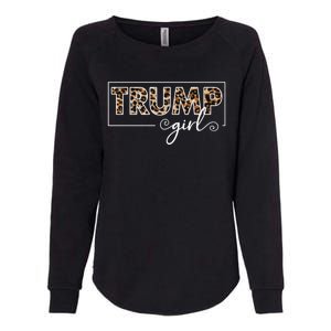 Trump 2020 Trump Leopard Pattern Gift Womens California Wash Sweatshirt