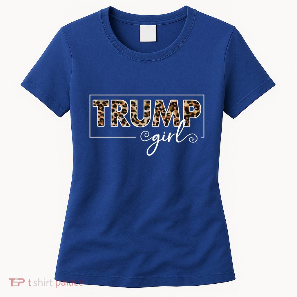 Trump 2020 Trump Leopard Pattern Gift Womens T-Shirt