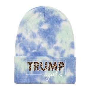 Trump 2020 Trump Leopard Pattern Gift Tie Dye 12in Knit Beanie