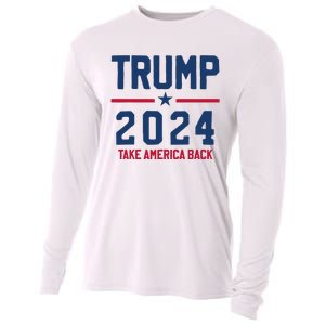 Trump 2024 Take America Back Conservative Republican Cooling Performance Long Sleeve Crew