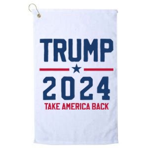 Trump 2024 Take America Back Conservative Republican Platinum Collection Golf Towel