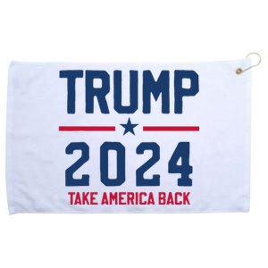 Trump 2024 Take America Back Conservative Republican Grommeted Golf Towel