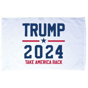 Trump 2024 Take America Back Conservative Republican Microfiber Hand Towel