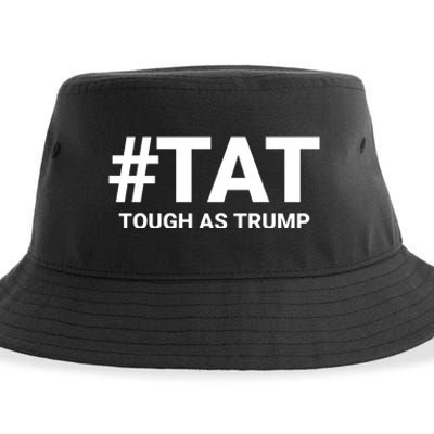 Trump 2024 Tough As Trump Tat Pa Rally 2024 Save Our Republic Usa Flag Sustainable Bucket Hat