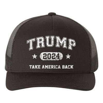 Trump 2024 Take America Back Yupoong Adult 5-Panel Trucker Hat