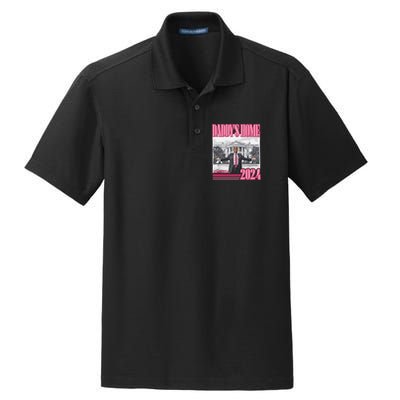 Trump 2024 Take America Back DaddyS Home Dry Zone Grid Polo