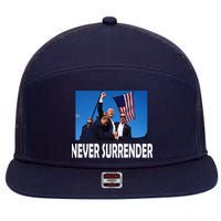 Trump 2024 7 Panel Mesh Trucker Snapback Hat