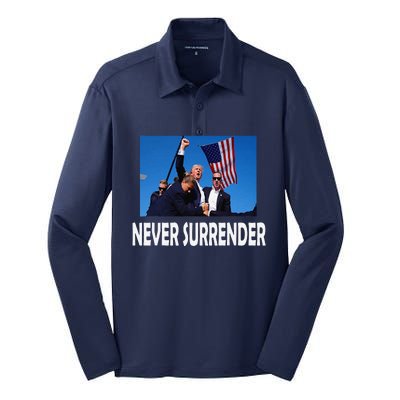 Trump 2024 Silk Touch Performance Long Sleeve Polo