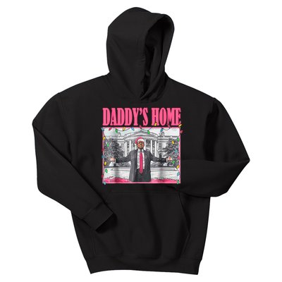 Trump 2024 Take America Back Daddys Home Christmas Kids Hoodie