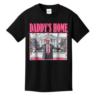 Trump 2024 Take America Back Daddys Home Christmas Kids T-Shirt