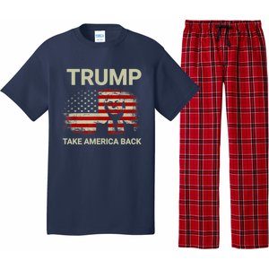 Trump 2024 Take America Back American Flag Pajama Set