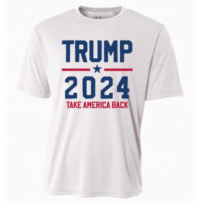 Trump 2024 Take America Back Pro Trump Cooling Performance Crew T-Shirt