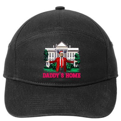 Trump 2024 Take America Back DaddyS Home Christmas 7-Panel Snapback Hat