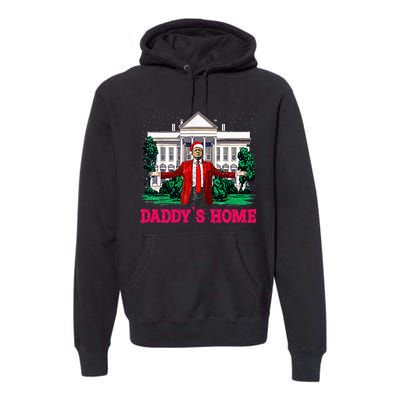 Trump 2024 Take America Back DaddyS Home Christmas Premium Hoodie