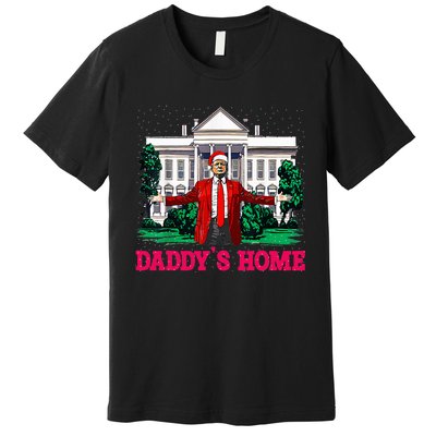 Trump 2024 Take America Back DaddyS Home Christmas Premium T-Shirt