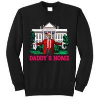 Trump 2024 Take America Back DaddyS Home Christmas Tall Sweatshirt