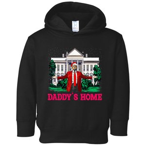 Trump 2024 Take America Back DaddyS Home Christmas Toddler Hoodie