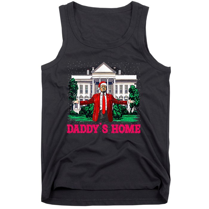 Trump 2024 Take America Back DaddyS Home Christmas Tank Top