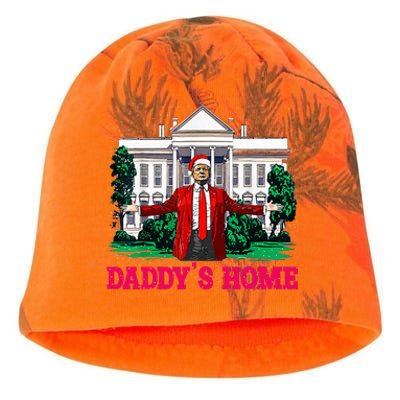 Trump 2024 Take America Back DaddyS Home Christmas Kati - Camo Knit Beanie