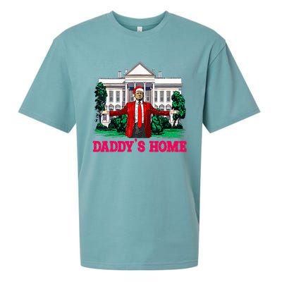 Trump 2024 Take America Back DaddyS Home Christmas Sueded Cloud Jersey T-Shirt