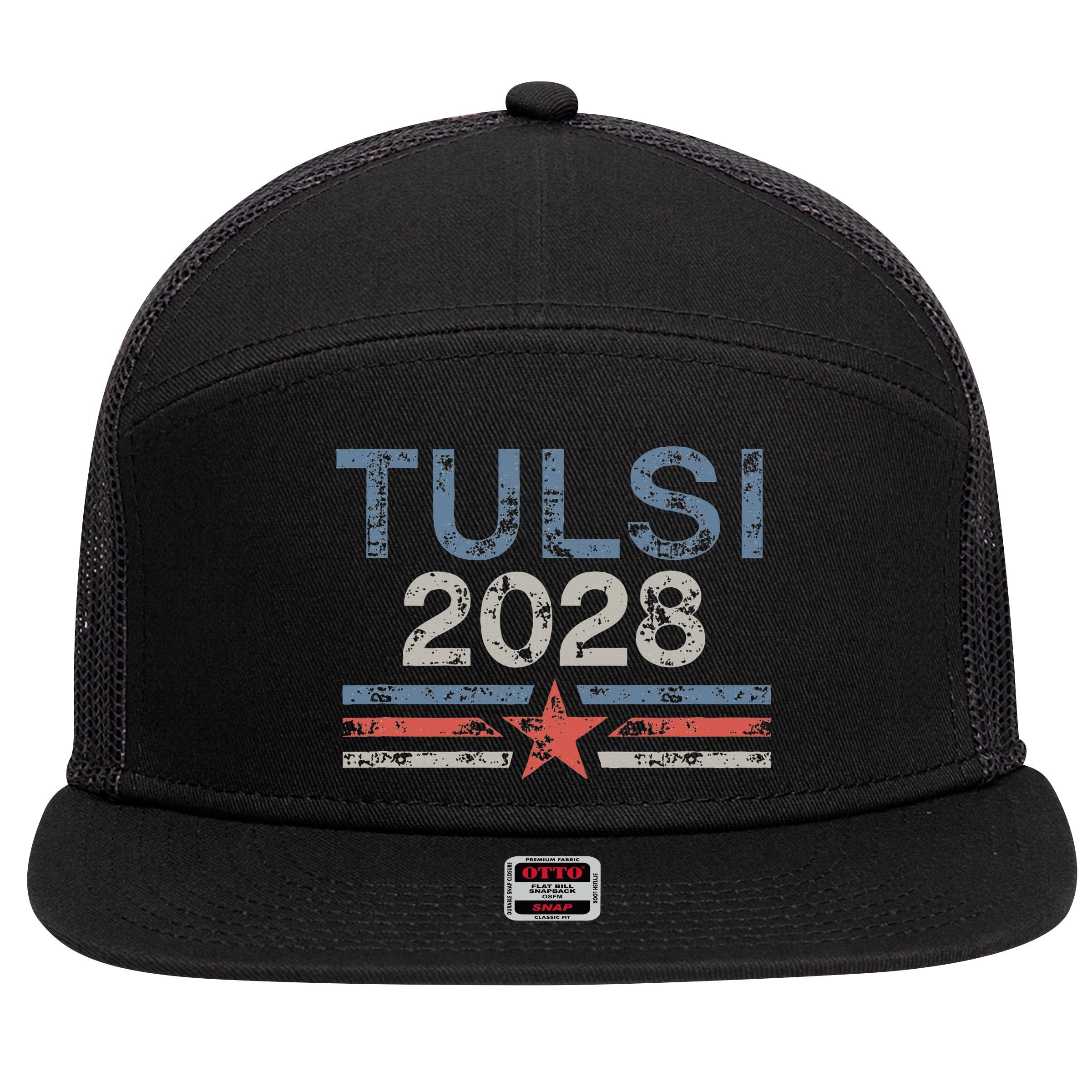 Tulsi 2028 7 Panel Mesh Trucker Snapback Hat