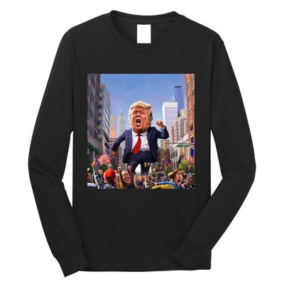 Trump 2024 Take America Back DaddyS Home Long Sleeve Shirt