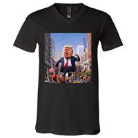 Trump 2024 Take America Back DaddyS Home V-Neck T-Shirt