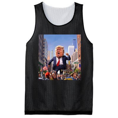 Trump 2024 Take America Back DaddyS Home Mesh Reversible Basketball Jersey Tank