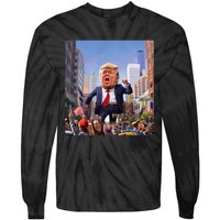 Trump 2024 Take America Back DaddyS Home Tie-Dye Long Sleeve Shirt