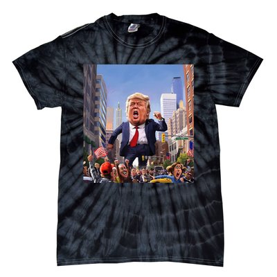 Trump 2024 Take America Back DaddyS Home Tie-Dye T-Shirt