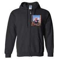 Trump 2024 Take America Back DaddyS Home Full Zip Hoodie